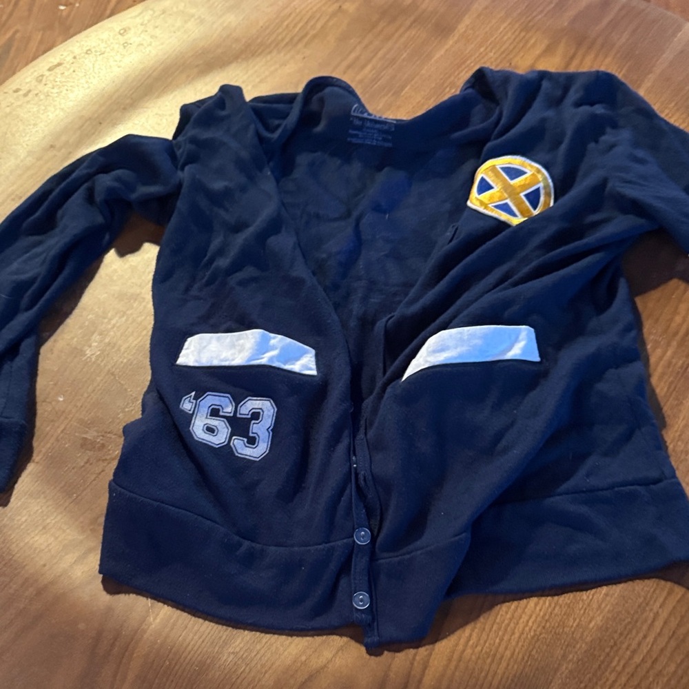 Her Universe Navy Cardigan with Yellow and White Accents X-men
